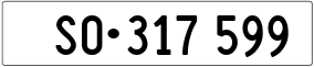 Trailer License Plate